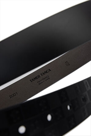 Tamer Tanca Erkek Hakiki Deri Siyah Deri Spor Kemer 171 2001 ERK KMR Y25 SIYAH DR