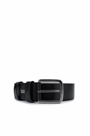 Tamer Tanca Erkek Hakiki Deri Siyah Deri Spor Kemer 171 2001 ERK KMR Y25 SIYAH DR