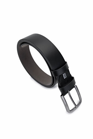 Tamer Tanca Erkek Hakiki Deri Siyah Deri Spor Kemer 171 2001 ERK KMR Y25 SIYAH DR