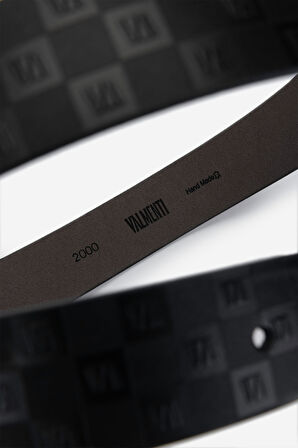 Valmenti Erkek Hakiki Deri Siyah Deri Spor Kemer 171 2000 ERK KMR Y25 SIYAH DR