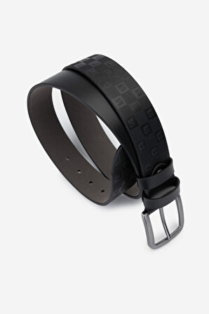 Valmenti Erkek Hakiki Deri Siyah Deri Spor Kemer 171 2000 ERK KMR Y25 SIYAH DR