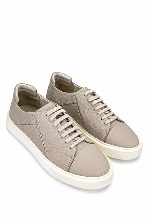 Tamer Tanca Erkek Hakiki Deri Bej Sneakers & Spor Ayakkabı 1093 1335 ERK AYK Y25 BEJ FLTR