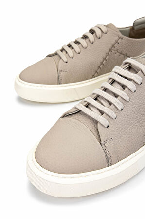 Tamer Tanca Erkek Hakiki Deri Bej Sneakers & Spor Ayakkabı 1093 1335 ERK AYK Y25 BEJ FLTR