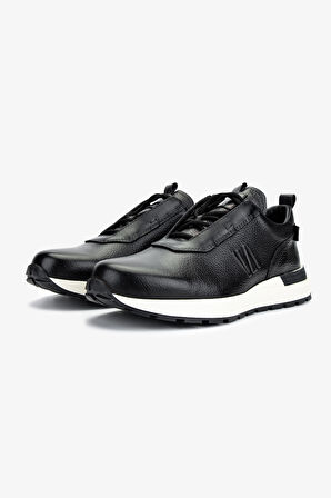 Valmenti Erkek Hakiki Deri Siyah Sneakers & Spor Ayakkabı 1093 079 ERK AYK Y25 SIYAH ALK