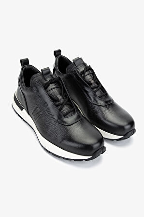 Valmenti Erkek Hakiki Deri Siyah Sneakers & Spor Ayakkabı 1093 079 ERK AYK Y25 SIYAH ALK
