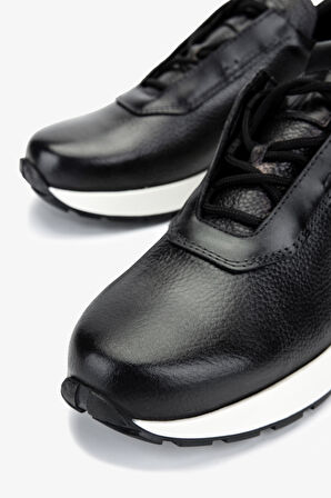 Valmenti Erkek Hakiki Deri Siyah Sneakers & Spor Ayakkabı 1093 079 ERK AYK Y25 SIYAH ALK