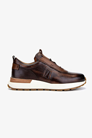 Valmenti Erkek Hakiki Deri Taba Sneakers & Spor Ayakkabı 1093 079 ERK AYK Y25 TABA ALK