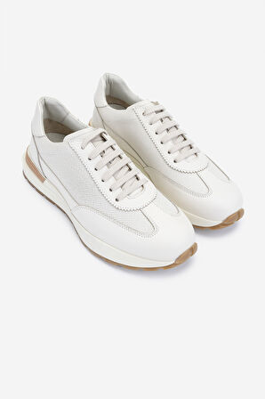 Valmenti Erkek Hakiki Deri Beyaz Sneakers & Spor Ayakkabı 1093 VAL-074 ERK AYK Y25 BEYAZ