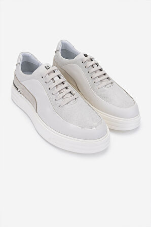 Valmenti Erkek Hakiki Deri Casual Ayakkabı 698 1202-4 ERK AYK Y25 OFF WHITE NBK/OFF WHITE