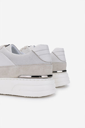 Valmenti Erkek Hakiki Deri Casual Ayakkabı 698 1202-4 ERK AYK Y25 OFF WHITE NBK/OFF WHITE