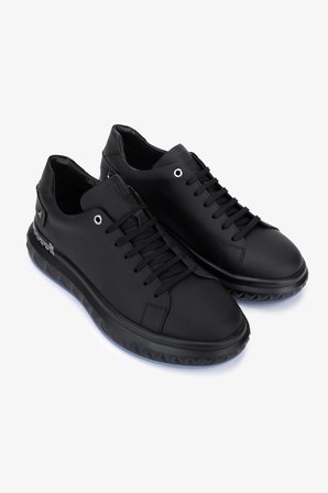 Valmenti Erkek Hakiki Deri Siyah Sneakers & Spor Ayakkabı 698 1225-7 ERK AYK SK25-26 SIYAH MET