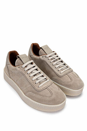 Tamer Tanca Erkek Hakiki Deri Bisküvi Süet Sneakers & Spor Ayakkabı 1111 4411 ERK AYK Y25 BISKUVI SUET