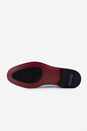 Valmenti Erkek Hakiki Deri Siyah Rugan Klasik Ayakkabı 183 VAL-40006 ERK AYK Y25 SIYAH RGN