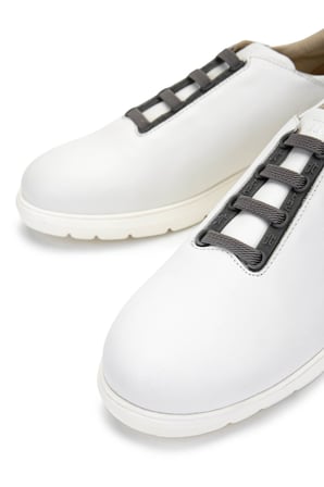 Tamer Tanca Erkek Hakiki Deri Beyaz Sneakers & Spor Ayakkabı 1093 1191 ERK AYK Y25 BEYAZ ANTIK