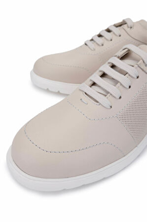 Tamer Tanca Erkek Hakiki Deri Bej Sneakers & Spor Ayakkabı 1093 1198 ERK AYK Y25 BEJ DR