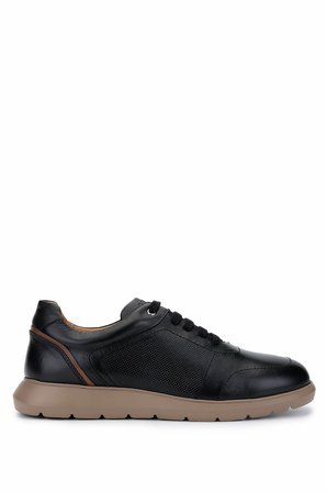 Tamer Tanca Erkek Hakiki Deri Siyah Sneakers & Spor Ayakkabı 1093 1198 ERK AYK Y25 SIYAH NAPPA DR