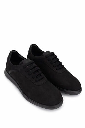 Tamer Tanca Erkek Hakiki Deri Siyah Sneakers & Spor Ayakkabı 1093 1193 ERK AYK Y25 SYH NBK ZMB