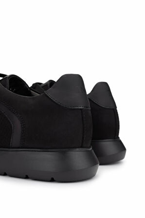 Tamer Tanca Erkek Hakiki Deri Siyah Sneakers & Spor Ayakkabı 1093 1193 ERK AYK Y25 SYH NBK ZMB