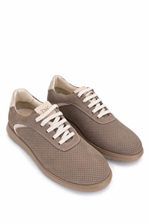 Tamer Tanca Erkek Hakiki Deri Bej Sneakers & Spor Ayakkabı 1093 1193 ERK AYK Y25 BEJ NBK ZMB
