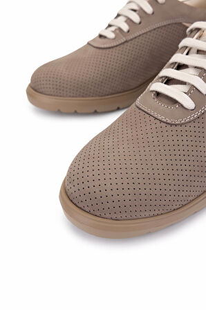 Tamer Tanca Erkek Hakiki Deri Bej Sneakers & Spor Ayakkabı 1093 1193 ERK AYK Y25 BEJ NBK ZMB