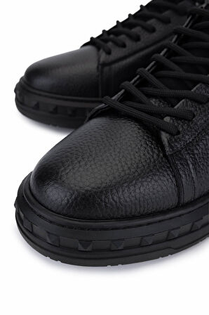Tamer Tanca Erkek Siyah Deri Sneakers & Spor Ayakkabı 352 23105 ERK AYK SK25-26 SIYAH DR