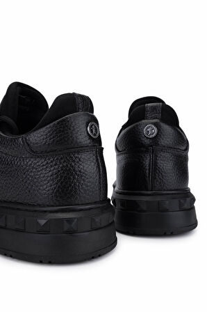 Tamer Tanca Erkek Siyah Deri Sneakers & Spor Ayakkabı 352 23105 ERK AYK SK25-26 SIYAH DR