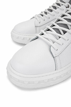 Tamer Tanca Erkek Beyaz Deri Sneakers & Spor Ayakkabı 352 23105 ERK AYK SK25-26 BEYAZ DR