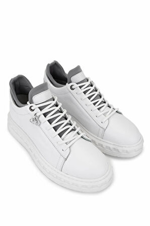 Tamer Tanca Erkek Beyaz Deri Sneakers & Spor Ayakkabı 352 23105 ERK AYK SK25-26 BEYAZ DR