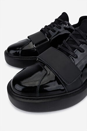 Valmenti Erkek Hakiki Deri Siyah Rugan Sneakers & Spor Ayakkabı 352 23106 ERK AYK SK25-26 SIYAH RGN