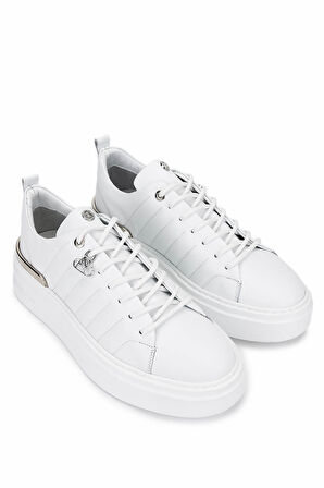 Tamer Tanca Erkek Hakiki Deri Beyaz Sneakers & Spor Ayakkabı 352 23141 ERK AYK SK25-26 BEYAZ DR