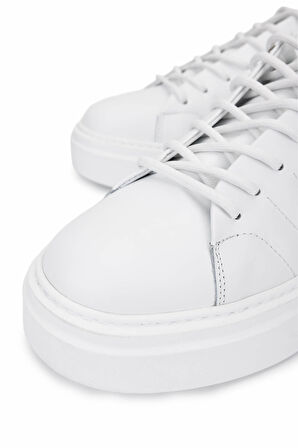 Tamer Tanca Erkek Hakiki Deri Beyaz Sneakers & Spor Ayakkabı 352 23141 ERK AYK SK25-26 BEYAZ DR