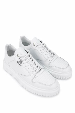 Tamer Tanca Erkek Hakiki Deri Beyaz Sneakers & Spor Ayakkabı 352 23180 ERK AYK SK25-26 BEYAZ DR