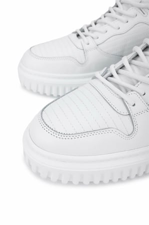 Tamer Tanca Erkek Hakiki Deri Beyaz Sneakers & Spor Ayakkabı 352 23180 ERK AYK SK25-26 BEYAZ DR