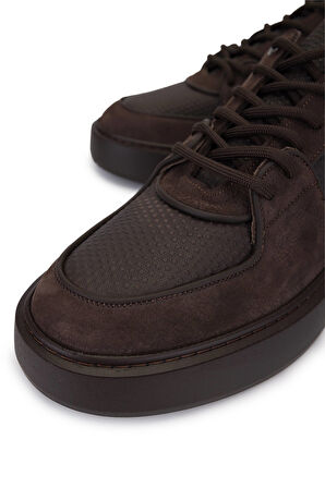 Tamer Tanca Erkek Hakiki Deri Kahverengi Sneakers & Spor Ayakkabı 352 23403 ERK AYK SK25-26 KAHVE
