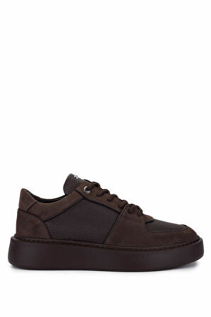 Tamer Tanca Erkek Hakiki Deri Kahverengi Sneakers & Spor Ayakkabı 352 23403 ERK AYK SK25-26 KAHVE