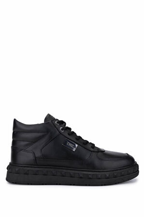Tamer Tanca Erkek Hakiki Deri Siyah Deri Sneakers & Spor Bot 352 23521 ERK BOT SK25-26 SIYAH DR