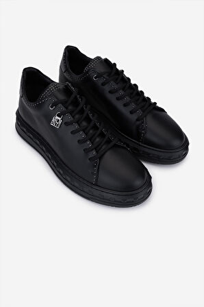 Valmenti Erkek Siyah Hakiki Deri Sneakers & Spor Ayakkabı 352 23058 ERK AYK SK25-26 SIYAH DR