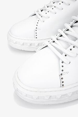 Valmenti Erkek Hakiki Deri Beyaz Sneakers & Spor Ayakkabı 352 23058 ERK AYK SK25-26 BEYAZ DR