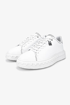 Valmenti Erkek Hakiki Deri Beyaz Sneakers & Spor Ayakkabı 352 23058 ERK AYK SK25-26 BEYAZ DR