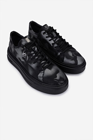 Valmenti Erkek Siyah Hakiki Deri Sneakers & Spor Ayakkabı 352 23206 ERK AYK SK25-26 SIYAH DINA
