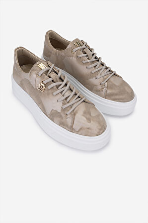 Valmenti Erkek Bej Hakiki Deri Sneakers & Spor Ayakkabı 352 23206 ERK AYK SK25-26 BEJ DINA
