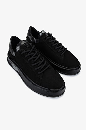Valmenti Erkek Siyah Hakiki Deri Sneakers & Spor Ayakkabı 352 23360 ERK AYK SK25-26 SYH NBK/DINA