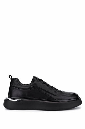 Tamer Tanca Erkek Hakiki Deri Siyah Deri Sneakers & Spor Ayakkabı 298 2850-6E01 ERK AYK SK25-26 SIYAH DR