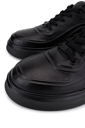 Tamer Tanca Erkek Hakiki Deri Siyah Deri Sneakers & Spor Ayakkabı 298 2850-6E01 ERK AYK SK25-26 SIYAH DR