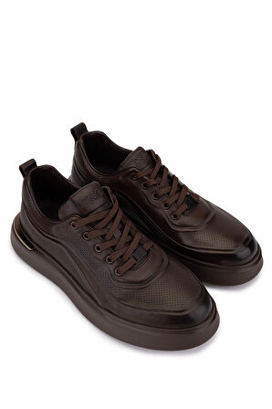 Tamer Tanca Erkek Hakiki Deri Kahverengi Sneakers & Spor Ayakkabı 298 2850-6E01 ERK AYK SK25-26 KAHVE DR