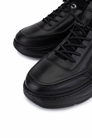 Tamer Tanca Erkek Hakiki Deri Siyah Sneakers & Spor Ayakkabı 298 3138-2527 ERK AYK SK25-26 SIYAH ATLAS