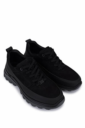 Tamer Tanca Erkek Hakiki Deri Siyah Mat/Siyah Sneakers & Spor Ayakkabı 298 3256-25283 ERK AYK SK25-26 SYH MAT/SYH DNTE