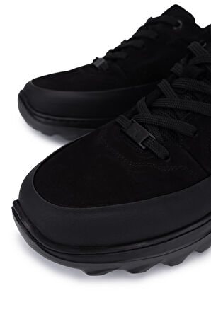 Tamer Tanca Erkek Hakiki Deri Siyah Mat/Siyah Sneakers & Spor Ayakkabı 298 3256-25283 ERK AYK SK25-26 SYH MAT/SYH DNTE
