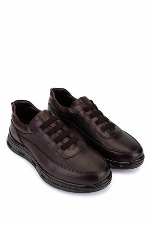 Tamer Tanca Erkek Hakiki Deri Kahverengi Sneakers & Spor Ayakkabı 298 1401-F603 ERK AYK SK25-26 KESTANE ATLAS