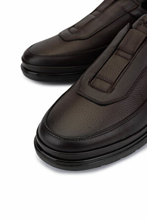 Tamer Tanca Erkek Hakiki Deri Kahverengi Casual Ayakkabı 298 3014-56603 ERK AYK SK25-26 KHV DLC/KHV GUTI